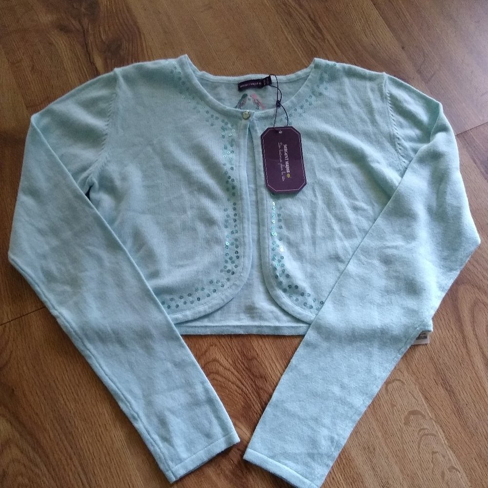 Sergent Major Girls embellished cropped cardigan NWT